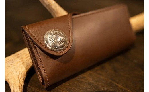 HA0173_コンチョ付ロングウォレット(長財布)【CAFE＆LEATHER Dii】