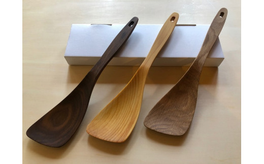 HA0432_木べら「炒める・すくう・取り分ける」（材料：職人おまかせ）【GOODWOODWORKS】