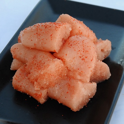HA1074_無着色辛子明太子 コロコロカット(450g)【まるい縁】