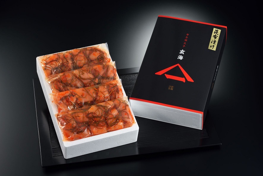 HA1241_無着色辛子明太子　昆布漬け切子200g×4P【玄海】