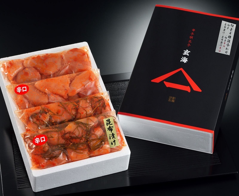 HA1247_無着色辛子明太子　切子4種詰合わせ200g×4p【玄海】