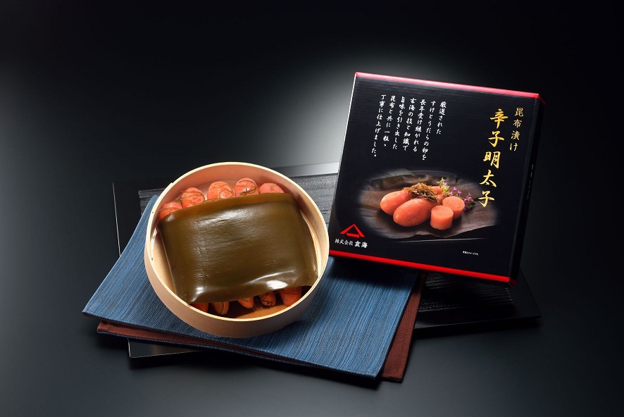 HA1250_無着色辛子明太子　羅臼昆布巻270g【玄海】