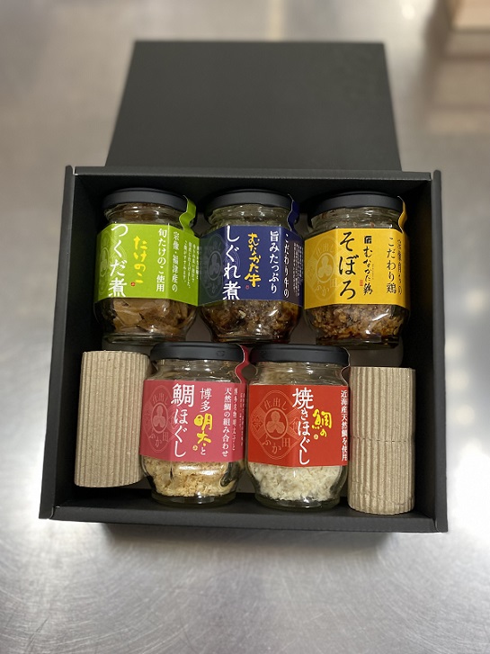 HA1382_仕出しふか田 ご飯のお供瓶詰アソート5本セット【仕出し ふか田】