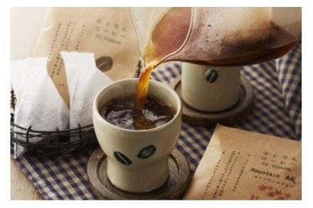 HB0108_【毎月お届け】器具のいらないコーヒーパック テトラんコーヒー【ハナウタコーヒー】