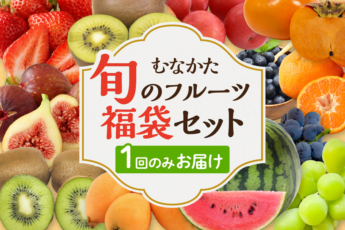 HA1541_何が届くかお楽しみ！むなかた旬のフルーツ福袋セット【JAほたるの里】
