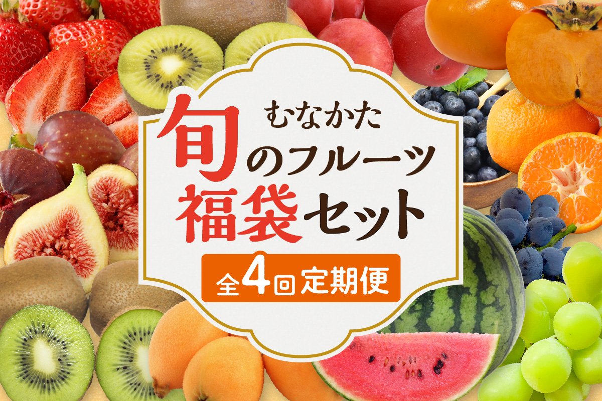 HB0165_何が届くかお楽しみ!むなかた旬のフルーツ福袋定期便【年4回】【JAほたるの里】
