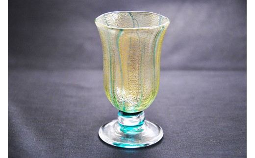 HA1631_金彩冷酒杯 緑 HA-03-2【粋工房】