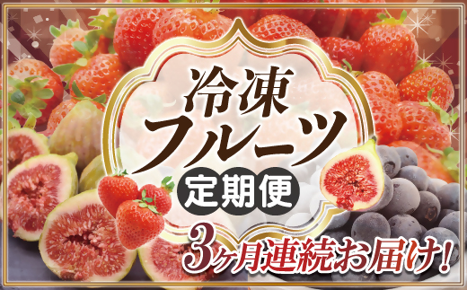 HB0191_【3ヶ月連続お届け】人気の冷凍フルーツ定期便【JAほたるの里】
