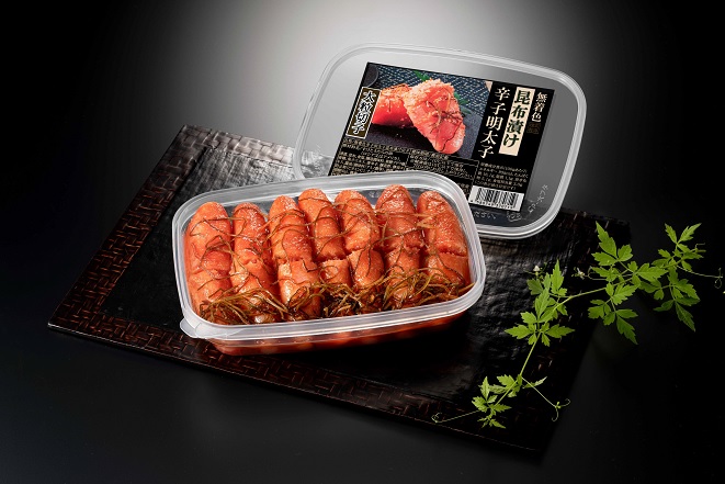 HA1462_無着色辛子明太子　昆布漬け切子250g【玄海】