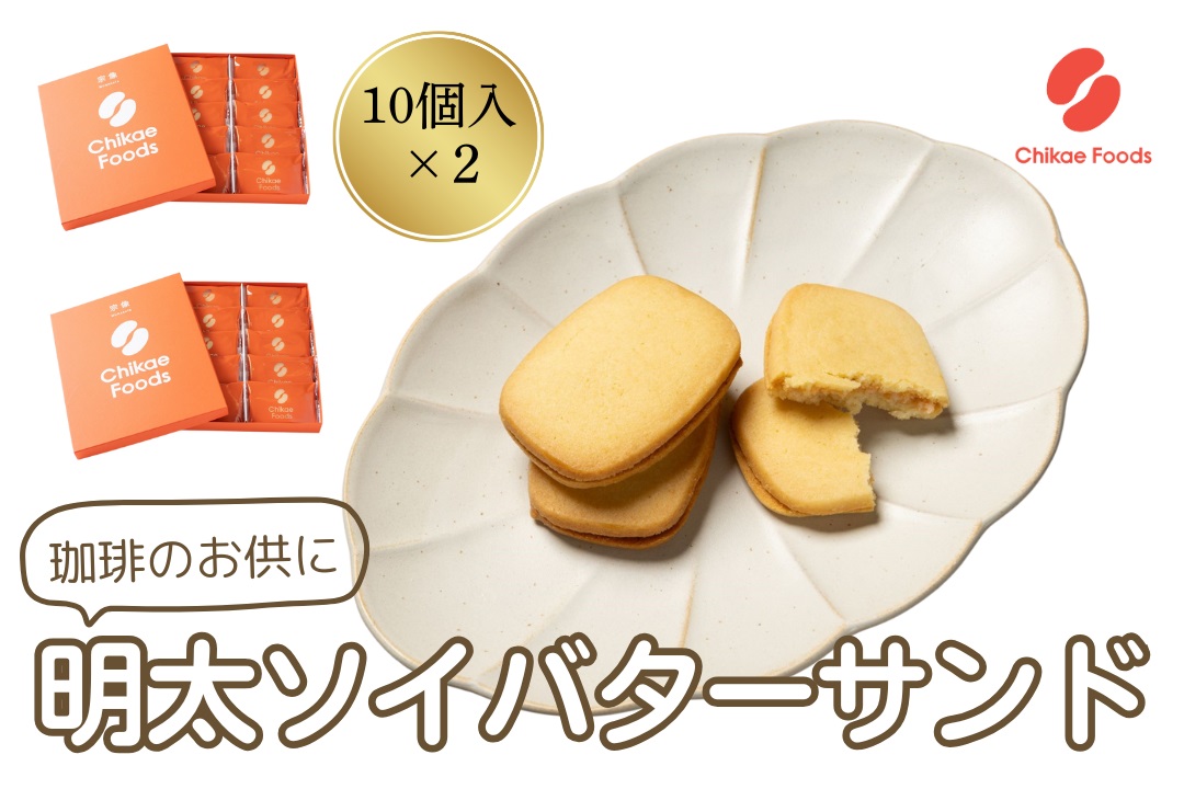 HA1670_明太ソイバターサンド（10枚入り×2箱）【ちかえフーズ】