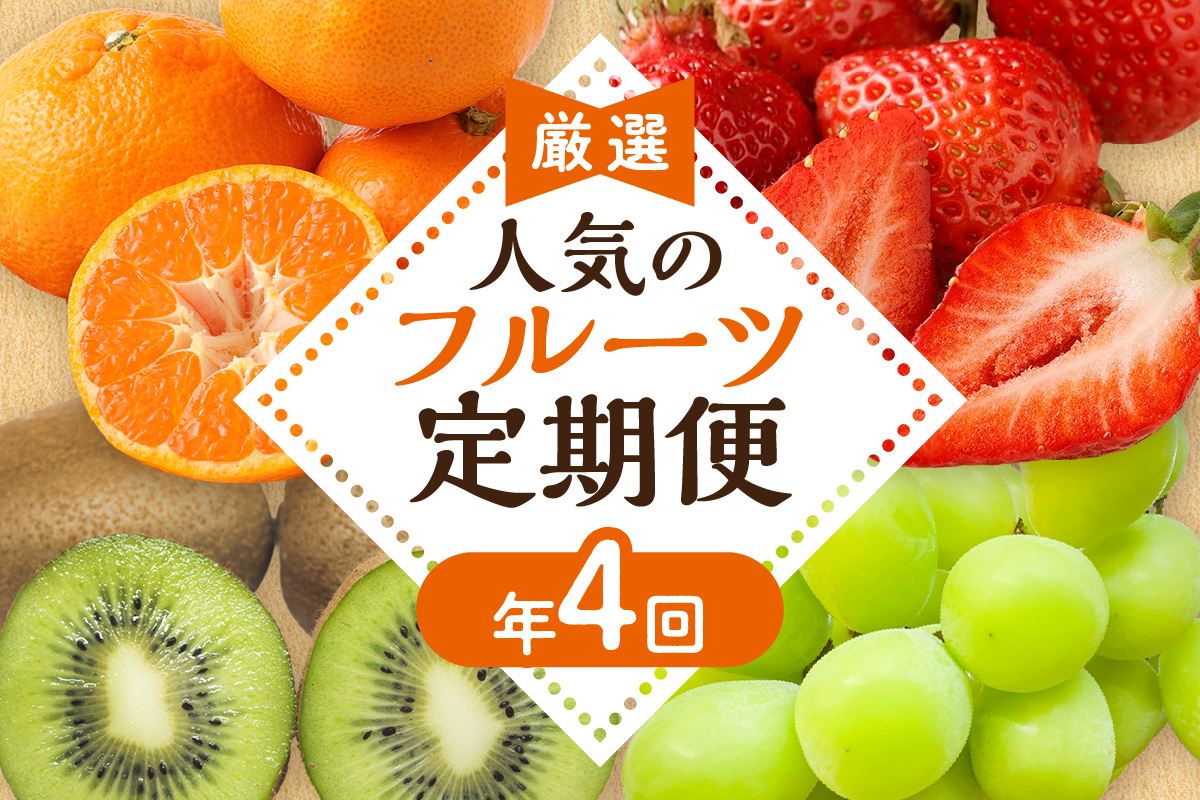 HB0140_【定期便/年4回】ＪＡむなかた厳選！人気のフルーツ定期便【ほたるの里】