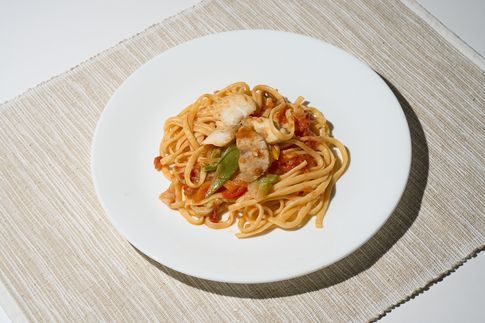 HA1727_しまふぐトマトソースパスタ(3個セット)【宗像漁協】