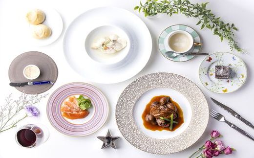 HA1784_【期間限定】FRANCEYA クリスマスフレンチコース 2人前【FRANCEYA】