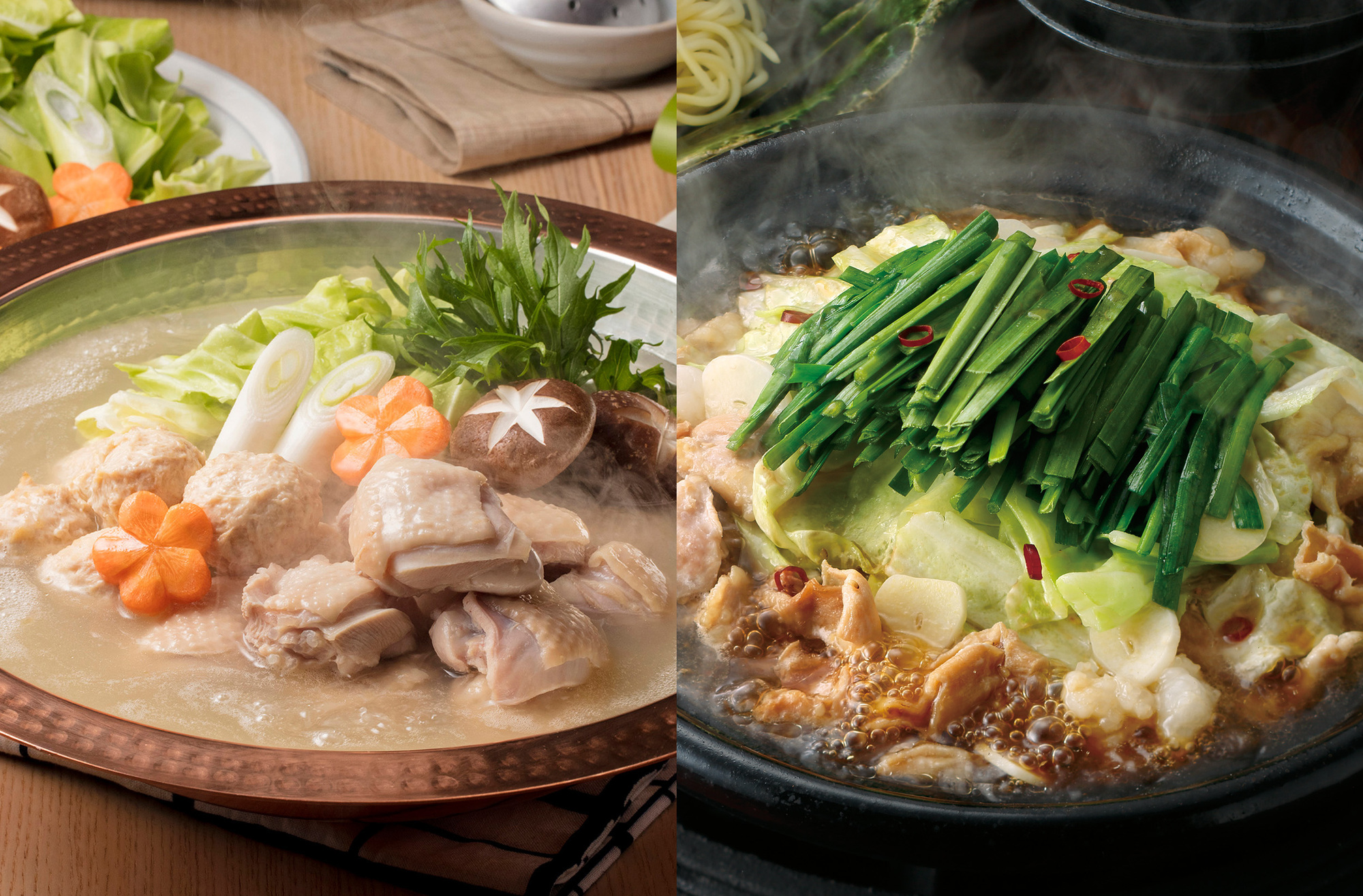 HA1948_博多華味鳥 水たき・もつ鍋セット【トリゼンフーズ株式会社】