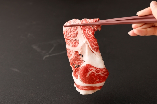 HA0194_博多和牛ロース・肩ロース切り落とし600g(300g×2パック)【伊豆丸商店】