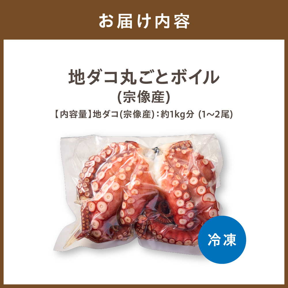 HA0997_宗像産地ダコ丸ごとボイル【約1kg】【マルケイ水産】