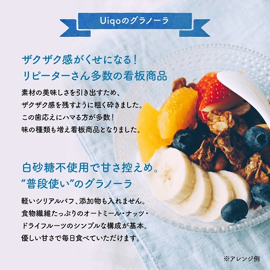 HA1119_ザクザク!手作りグラノーラ食べ比べセット(100g×6種)【Uiqo】