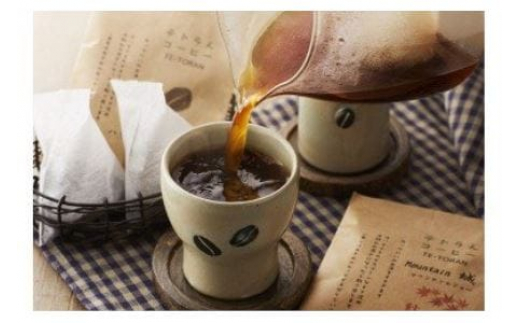 HB0108_【毎月お届け】器具のいらないコーヒーパック テトラんコーヒー【ハナウタコーヒー】