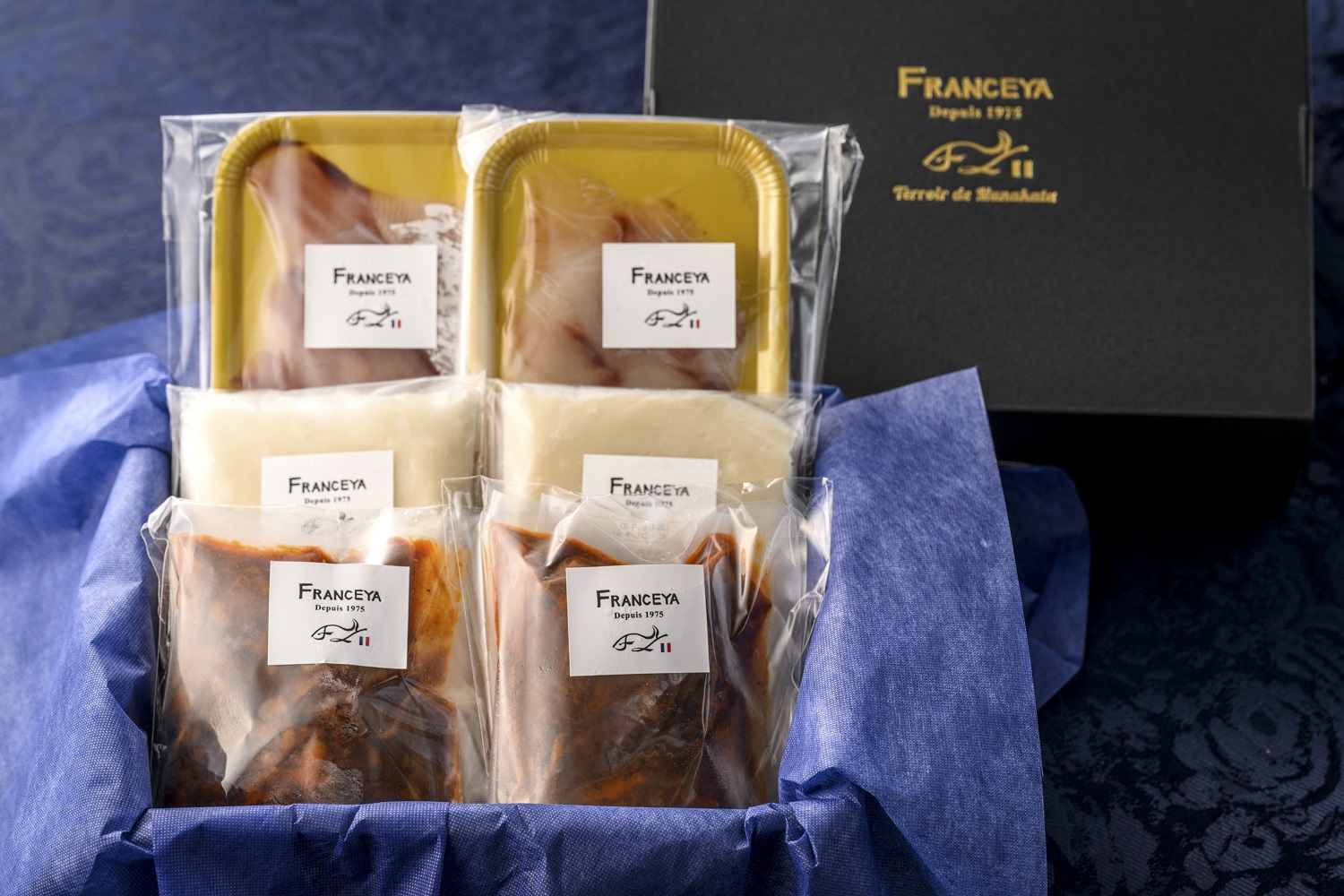 HA1482_フレンチ気分!カルパッチョ・スープ・和牛シチューのセット【FRANCEYA】