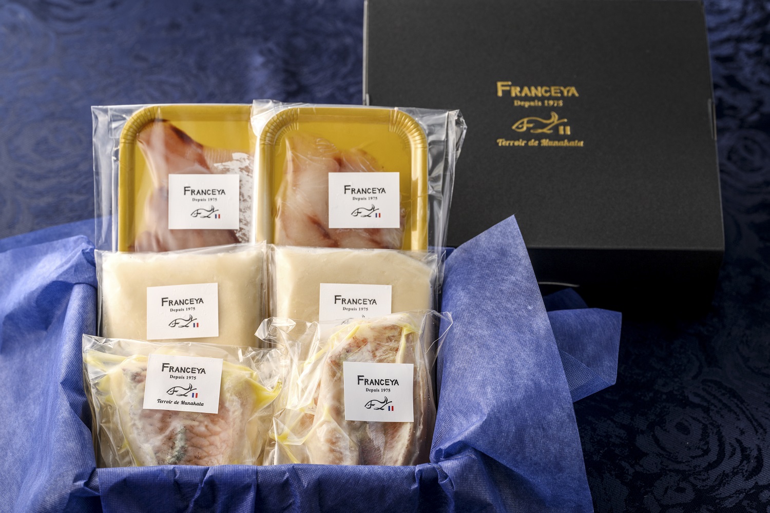 HA1483_フレンチ気分!カルパッチョ・スープ・鯛の白ワイン蒸しのセット【FRANCEYA】