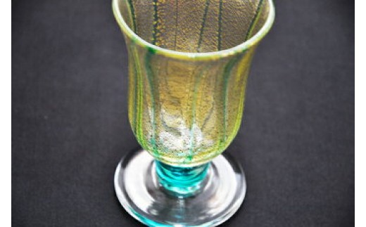 HA1631_金彩冷酒杯 緑 HA-03-2【粋工房】