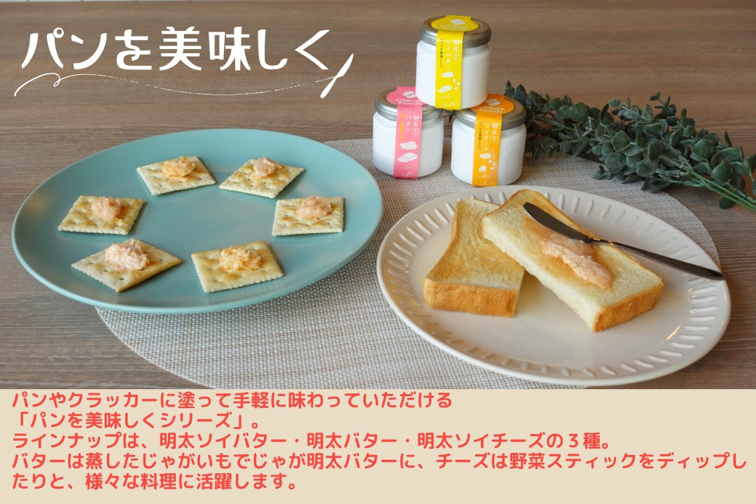 HA1669_パンを美味しく 明太バター・明太ソイバター・明太ソイチーズ3種×2セット【ちかえフーズ】