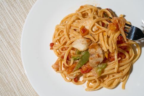 HA1727_しまふぐトマトソースパスタ(3個セット)【宗像漁協】