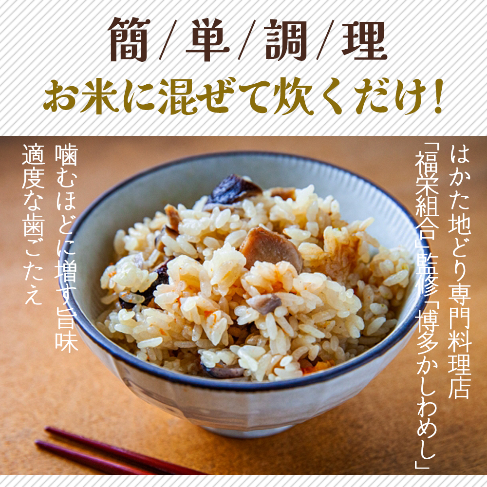 HA1861_炊き込みご飯の素 博多かしわめし 2~3人前(2合用)【株式会社JSE】