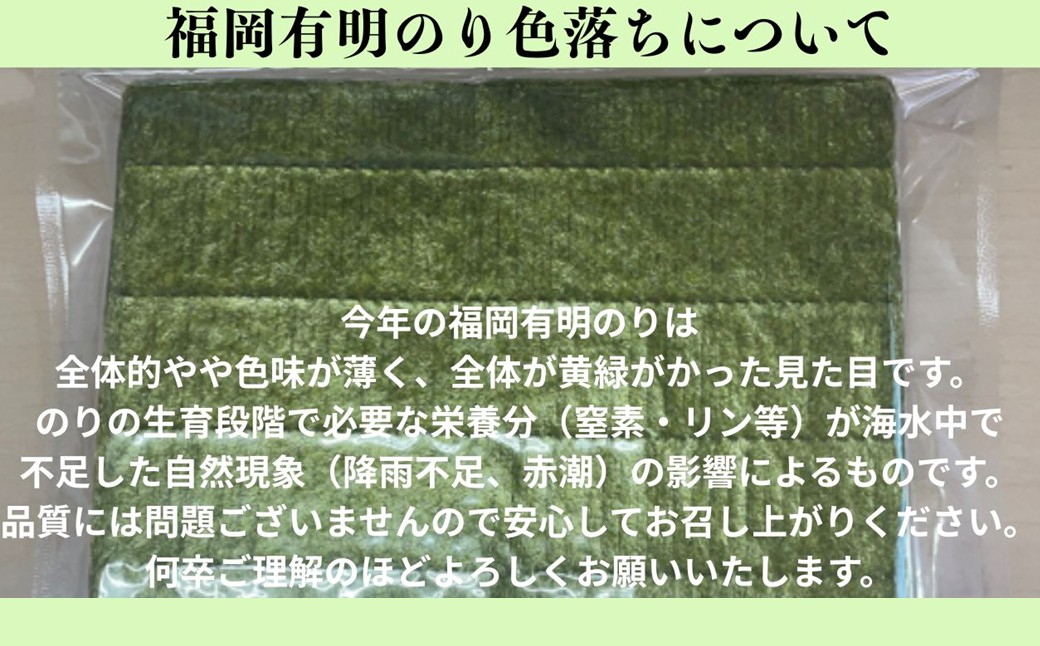 HA2036_【訳あり】福岡有明のり全形50枚<竹> 【株式会社木村食品】