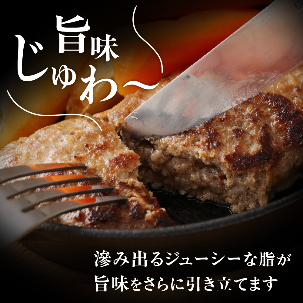HA0139_むなかた牛 ハンバーグ 150g×6個 計900g(HOTEL GREGE 総料理長監修 むなかたステーキソース付き)【すすき牧場】