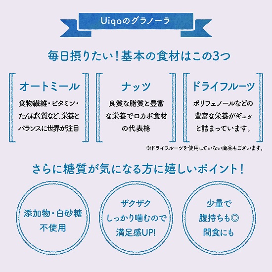 HA1119_ザクザク!手作りグラノーラ食べ比べセット(100g×6種)【Uiqo】