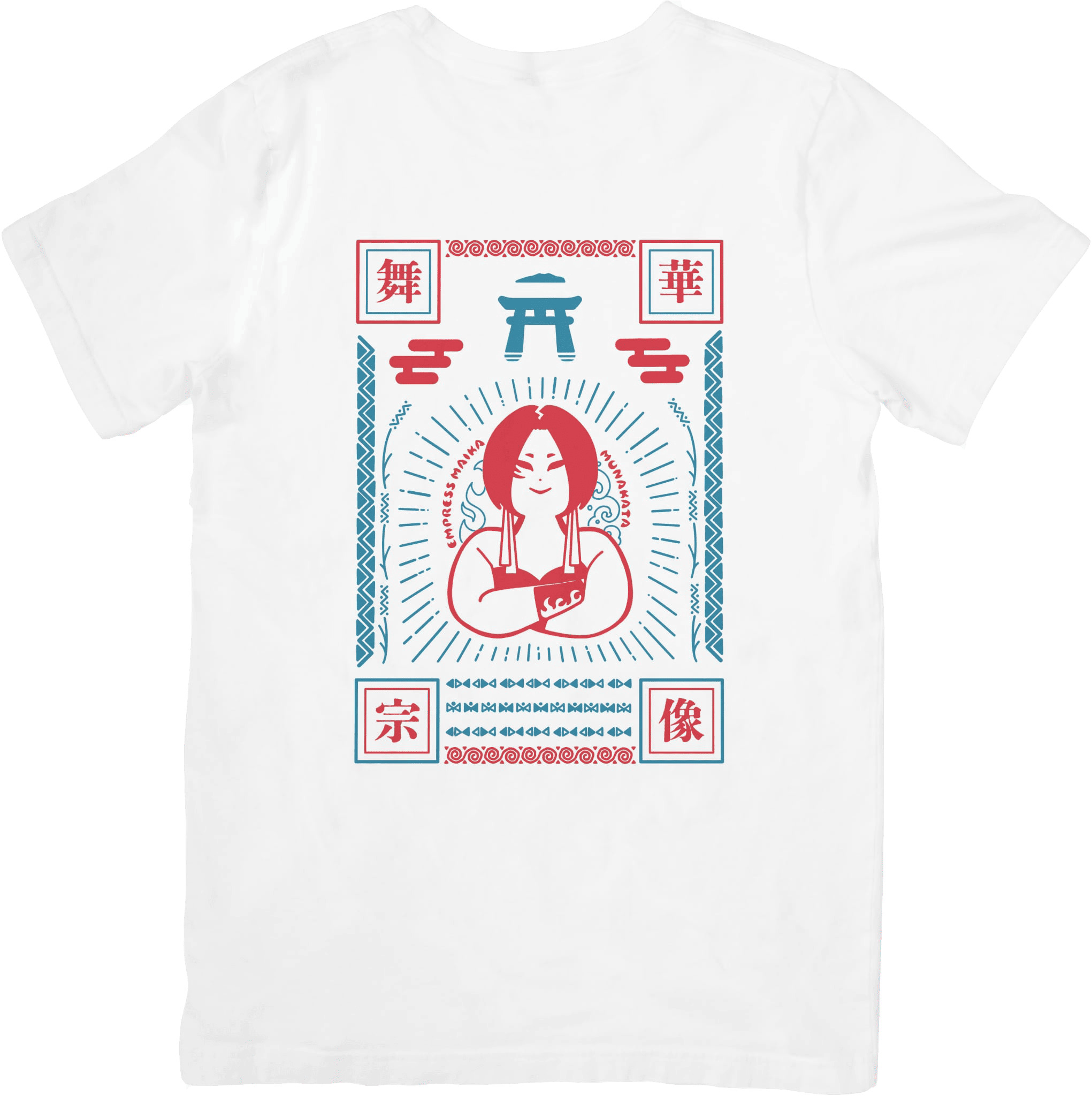 HA1932_女子プロレス団体「スターダム」所属！「舞華」選手応援Tシャツ(白)【宗像観光協会】