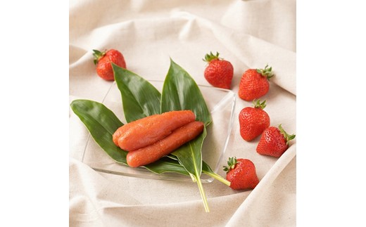 HA1901_【2025年12月より順次発送】あまおう1パック(約250g~)&ふくや味の明太子200g【南国フルーツ株式会社】