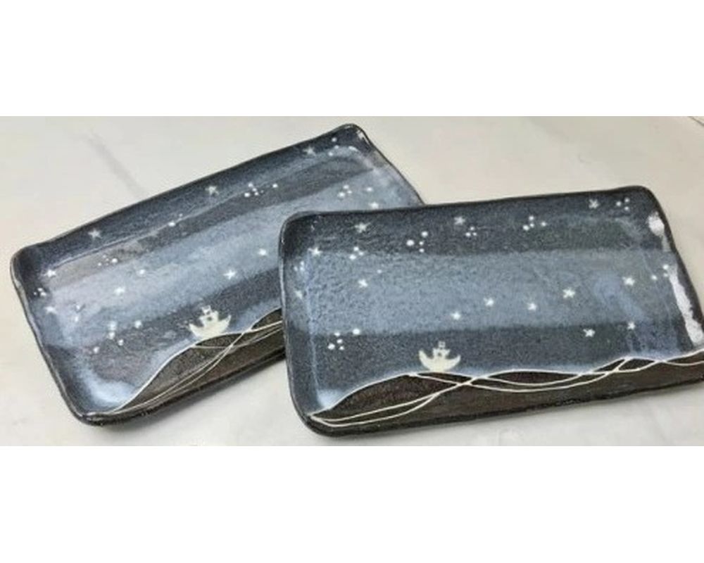 HA0400_北斗の長皿(2枚セット)【716】