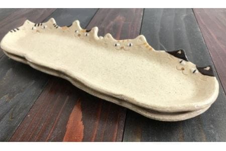 HA0406_4猫姉妹の長皿~2枚セット~【716】