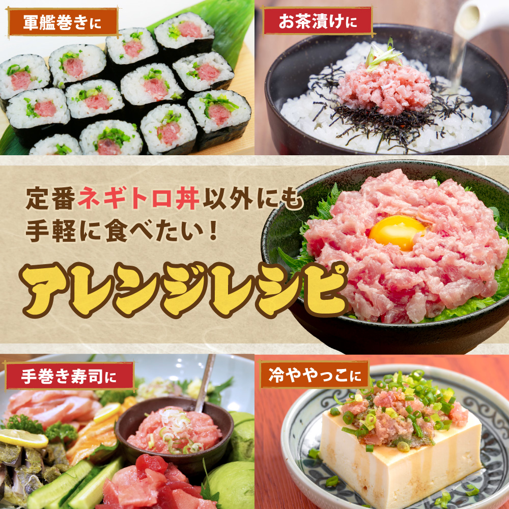 HA1975_まぐろたたき ネギトロ(100g×10P)【魚住商店】